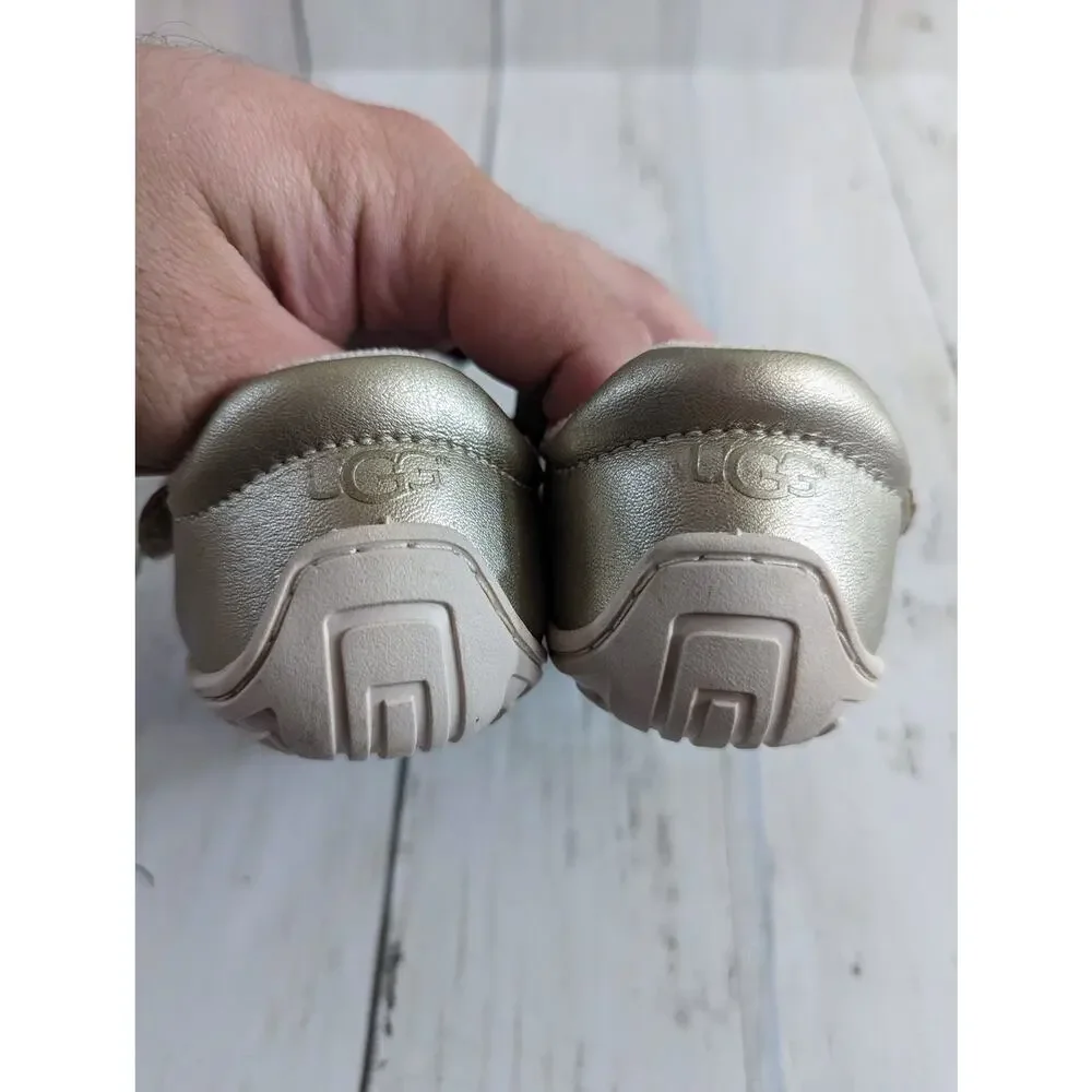 Ugg Kolding Gold Silver Sparkly Sandals Toddler Size 6